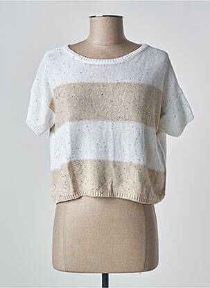 Pulover bej PARRONCHI femeie