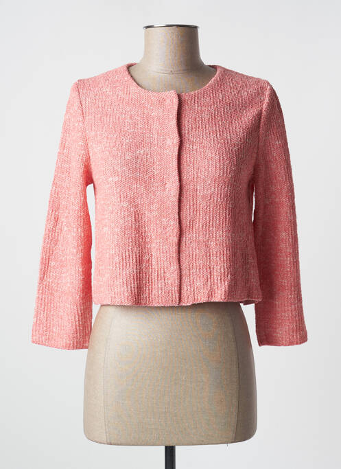 Vestă cu mâneci lungi roz ANNECLAIRE femeie