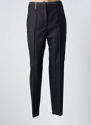Pantalon chino închidere cu fermoar sub clapetă cu cârlig mărime normală negru PESERICO femeie