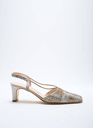 Sandale/Pantofi decupați auriu ARTIKA SOFT femeie