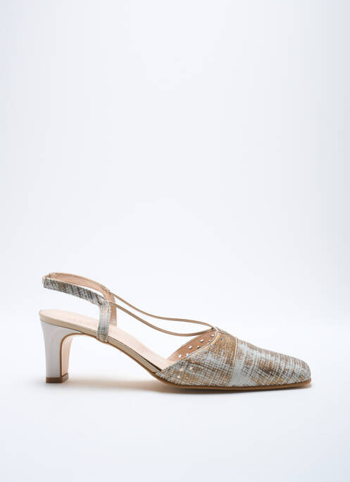 Sandale/Pantofi decupați auriu ARTIKA SOFT femeie