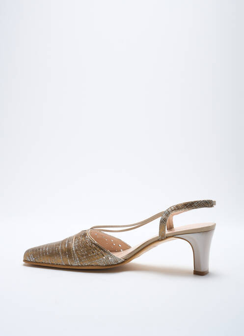 Sandale/Pantofi decupați auriu ARTIKA SOFT femeie