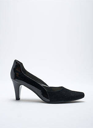 Pantofi cu toc material neted toc de 4 la 6 cm negru SWEET femeie