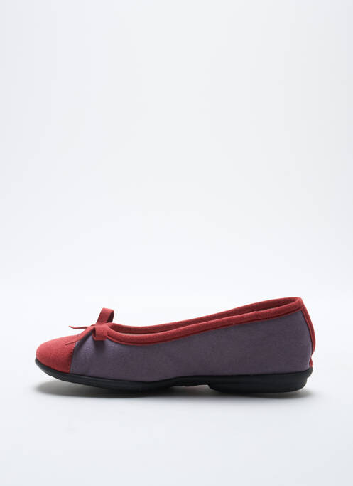 Papuci/Pantofi de casă violet EXQUISE fată