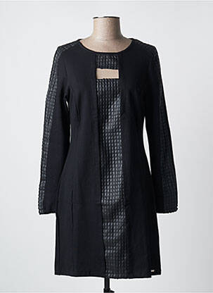 Rochie midi mâneci lungi mâneci lungi negru MALOKA femeie