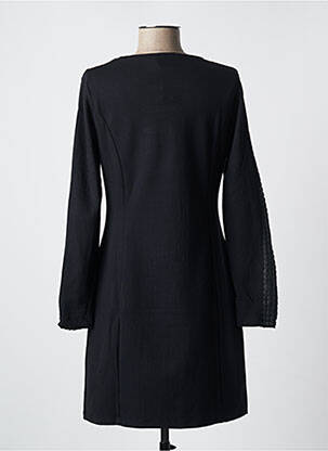 Rochie midi mâneci lungi mâneci lungi negru MALOKA femeie