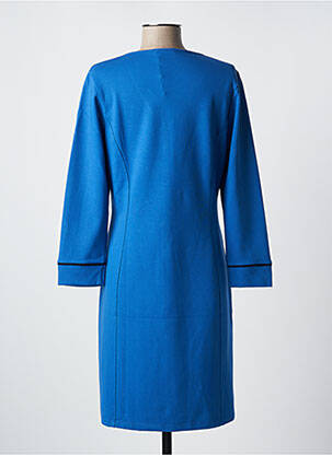 Rochie midi mâneci lungi mâneci lungi albastru MALOKA femeie