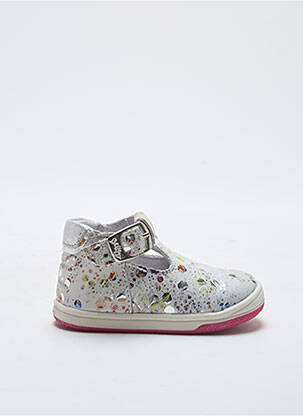Sandale/Pantofi decupați argintiu BELLAMY fată