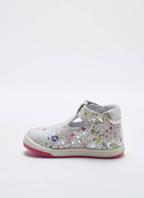 Sandale/Pantofi decupați argintiu BELLAMY fată