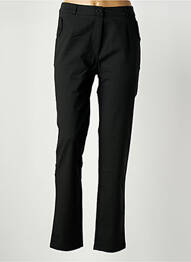 Pantalon chino țesătură poplin talie înaltă verde LE PETIT BAIGNEUR femme