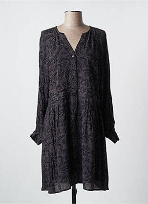 Rochie midi croială fluidă mâneci lungi gri YAYA femeie