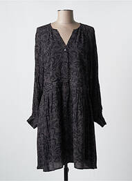 Rochie midi croială fluidă mâneci lungi gri YAYA femeie