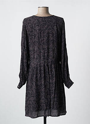 Rochie midi croială fluidă mâneci lungi gri YAYA femeie
