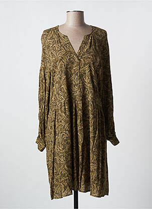 Rochie midi croială fluidă mâneci lungi verde YAYA femeie