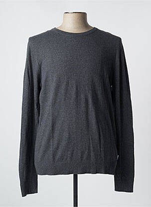 Pulover guler rotund mâneci lungi gri JACK & JONES bărbat