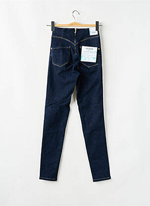 Blugi skinny țesătură brută talie înaltă albastru GUESS femeie