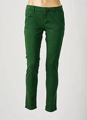 Pantalon slim verde REIKO femeie