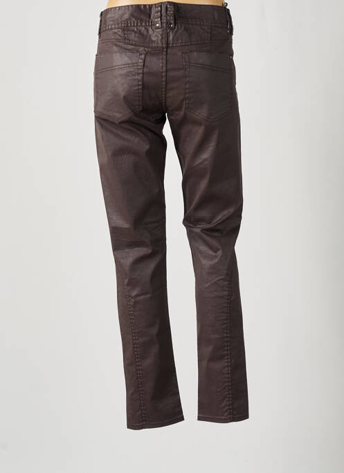 Pantalon slim maro DDP femeie