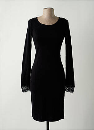 Rochie midi mâneci lungi mâneci lungi negru SUGGEST femeie