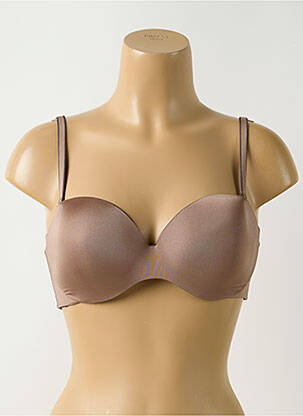 Sutien efect material satinat top sutien modelat maro CHANTELLE femeie
