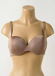 Sutien efect material satinat top sutien modelat maro CHANTELLE femme
