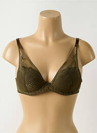 Sutien efect material satinat top sutien modelat verde CHANTELLE femme