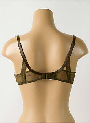 Sutien efect material satinat top sutien modelat verde CHANTELLE femeie