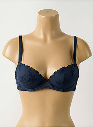 Sutien efect material satinat top sutien modelat albastru PASSIONATA femeie