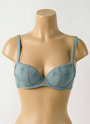 Sutien efect material satinat top sutien modelat albastru deschis PASSIONATA femeie