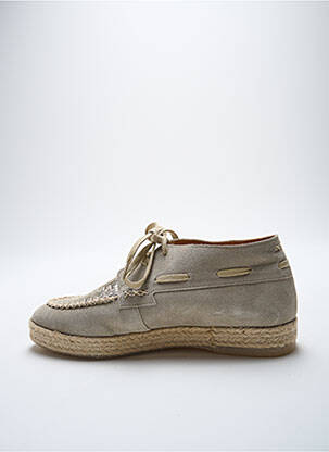 Espadrile închidere cu șireturi toc plat până la 3 cm gri MINKA DESIGN femeie