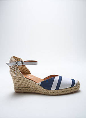 Espadrile vârf rotund toc de 4 la 6 cm albastru ADIGE femeie