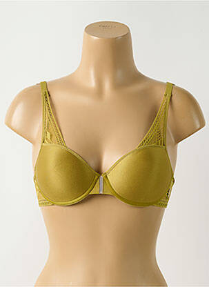 Sutien efect material satinat top sutien modelat verde PASSIONATA femeie