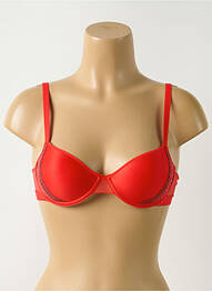 Sutien efect material satinat top sutien push-up roșu PASSIONATA femme