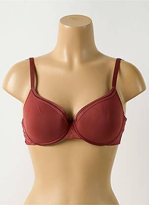 Sutien efect material satinat top sutien modelat maro PASSIONATA femeie