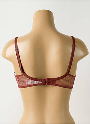 Sutien efect material satinat top sutien modelat maro PASSIONATA femeie