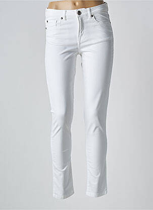 Pantalon slim buzunare alb MENSI COLLEZIONE femeie