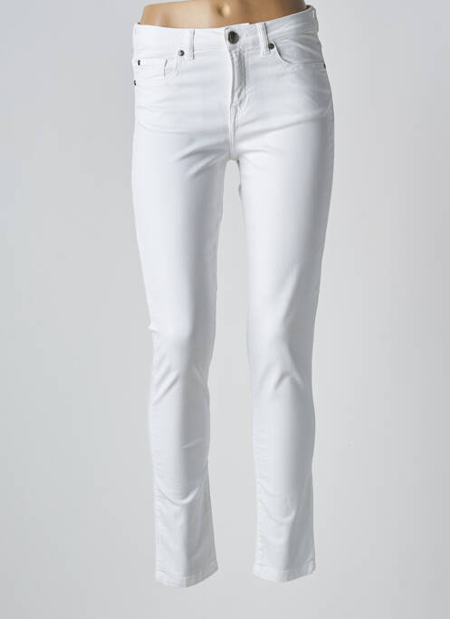 Pantalon slim alb MENSI COLLEZIONE femeie