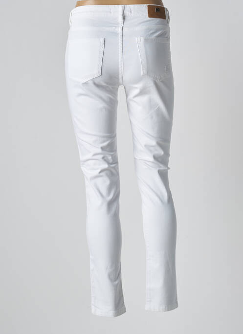 Pantalon slim alb MENSI COLLEZIONE femeie