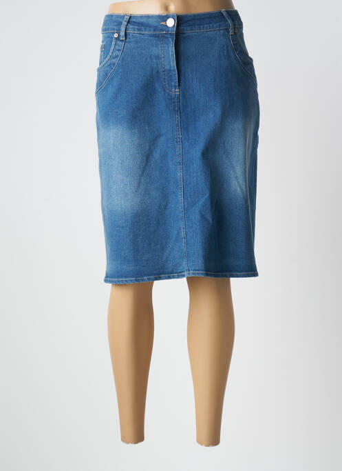 Fustă midi albastru ZHENZI femeie