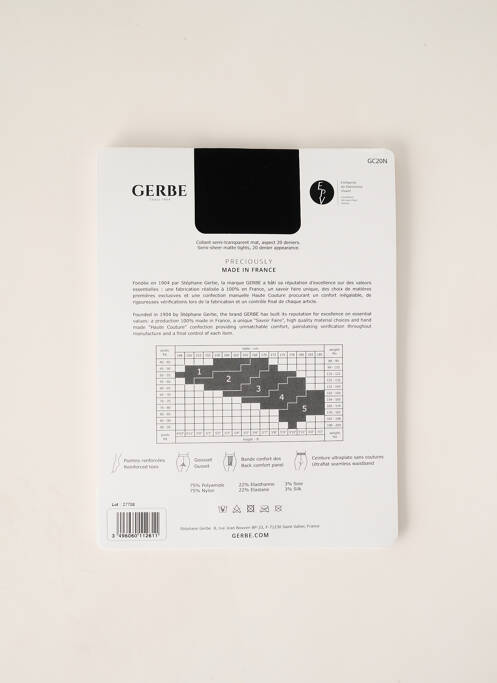 Colanți negru GERBE femeie