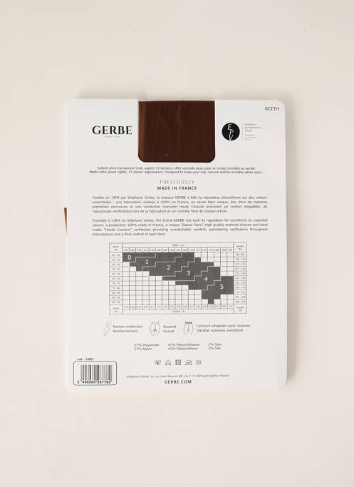 Colanți maro GERBE femeie