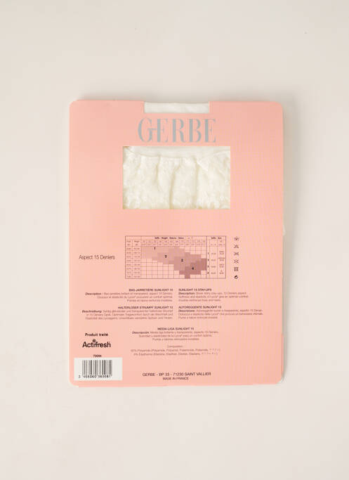 Colanți alb GERBE femeie