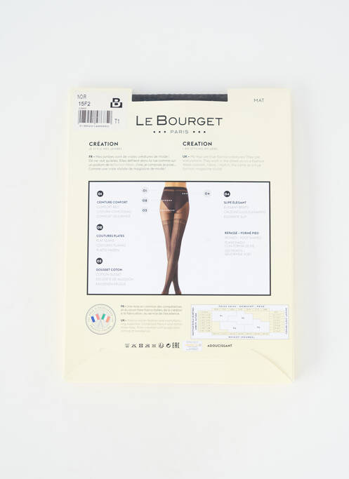 Colanți dres/colanți negru LE BOURGET femme