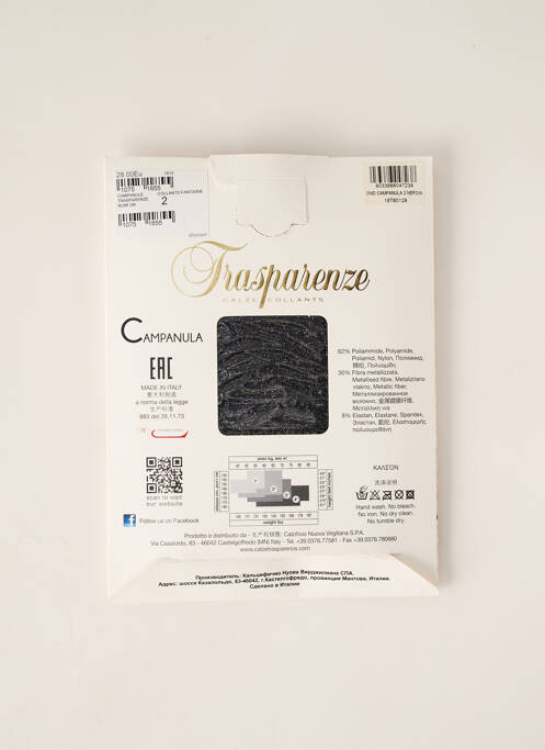 Colanți gri TRASPARENZE femeie