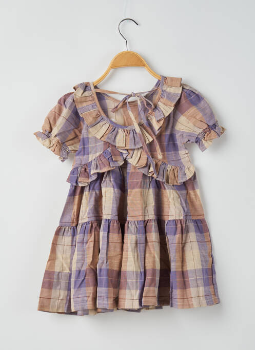 Rochie midi violet RORA fată