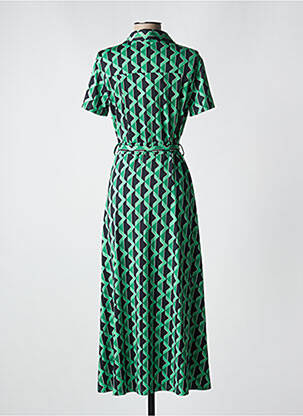 Rochie lungă mâneci scurte mâneci scurte verde BY SWAN femeie