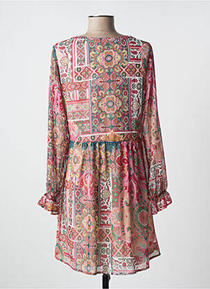 Rochie scurtă croială fluidă mâneci lungi roz LES P'TITES BOMBES femeie