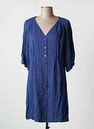 Rochie scurtă mâneci 3/4 mâneci 3/4 albastru LES P'TITES BOMBES femeie