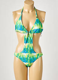 Costum de baie dintr-o singură piesă imprimeu fantezie verde SALSA femeie