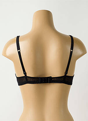 Sutien efect material satinat top sutien modelat negru ROSY femeie